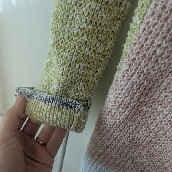 Hem & Thread Colour Block Knit Cardigan - Picture 6 of 6